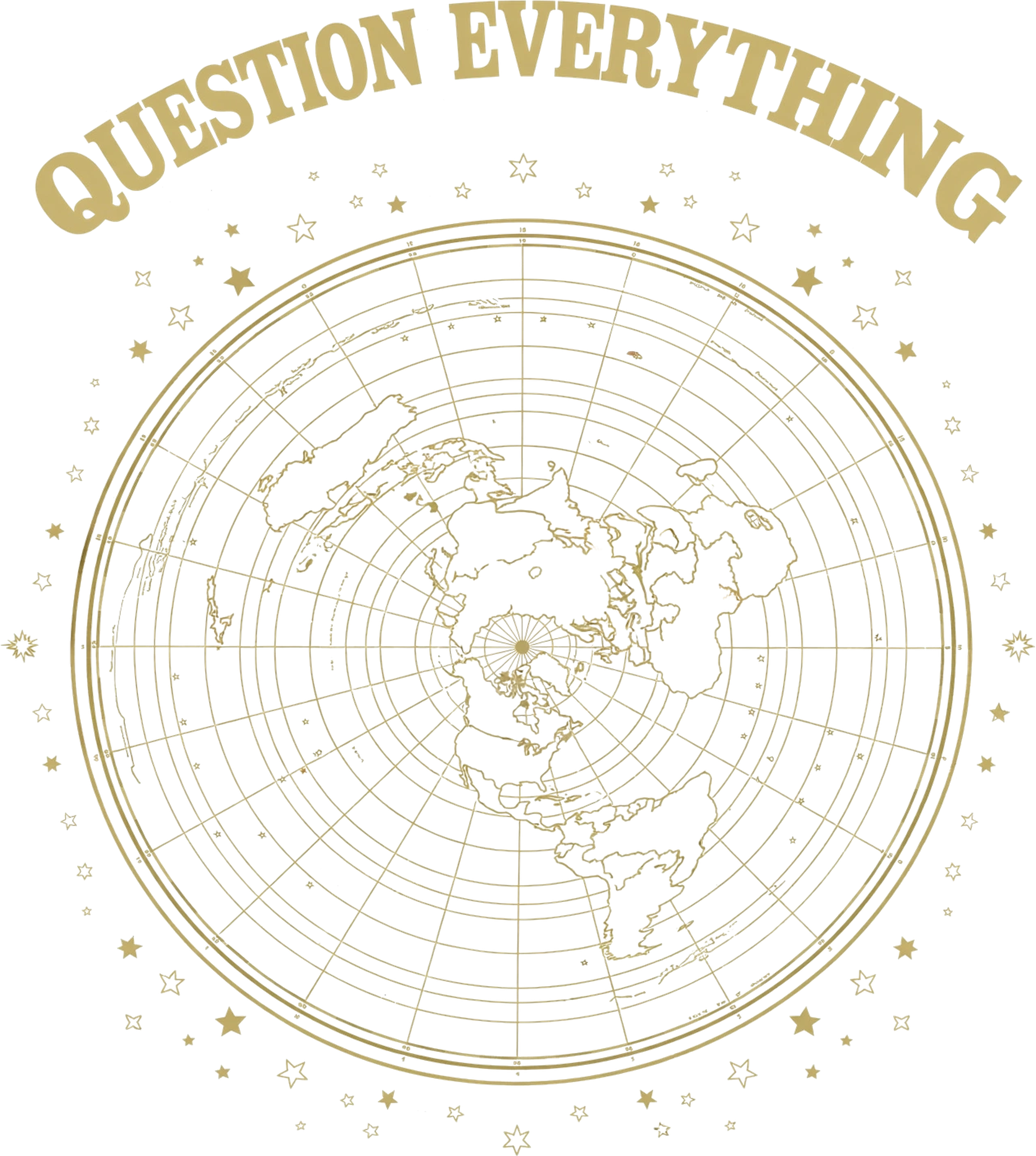 Flat Earth — Question Everything design
